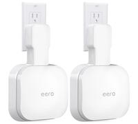 Wall Mount Holder for eero Pro 6e/Pro 6, No Messy Wires, Space Saving, Outlet Wall Stand Bracket Compatible with eero Pro 6e/Pro 6 Mesh Wi-Fi System Extender Router (2 Pack)