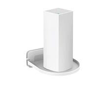 Wall Mount Holder stand For Home Mesh Wifi system support for Tenda Nova Linksys Velop TP-Link D-Link for Google Nest Wifi router (white)