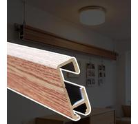 Wall Mount Indoor Art Hanging Track, Metal Photo Display Rail Track for Living Rooms/Studio/Exhibition Hall, Art Gallery Picture Hanging System Kit(L 1.8 m)