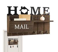 Wall Mount Key Hanger Holder Wall Key Holders | Entry Wall Key Holder, Key Holder for Wall, Decorative Key Chain and Mail Holder with Shelf, Suitable for Handbags,