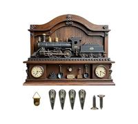Wall Mount Key, Holder Rack Space-Saving, Easy-Access Flat Train Hanger Aid, Functional Home Supply, Practical Bedroom Gear, for Living Room Hallway Scarves Umbrellas Coats Bags Towels Daily Routine