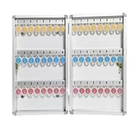 Wall-Mount Key Lock Box - Aluminum ty Key Storage with Multiple Hook Options for Safe Key nization at Home and Office