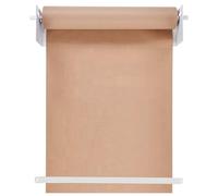 Wall Mount Kraft Brown Paper Roll Holder, Removable Handle Paper Cutter Hanging, Butcher Paper Roll Dispenser and Cutter, Wall Mounted Kraft Paper Holder Dispenser(Style 1,37cm/14.6in Wide)