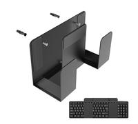 Wall Mount Laptop Holder - Aluminium Laptop Shelf For Wall | Laptops & Keyboard Waall Organizer | Space-Saving Double Tray Walls Bracket | Workstation Laptoop Suport Rack | Durable Walls Laptops Mount