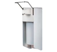 Wall Mount Liquid Dispenser Refillable Large Capacity Silver Manual Push | Press Down Liquid Dispenser for Liquid Soap Shampoo Body Wash Indoor Apartment Hotel Commercial