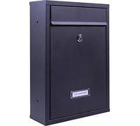 Wall Mount Lockable Letterbox. Large Size, Letters, Catalogues, Newspapers. 2 Keys. Mail Box. Post Box, Parcel Delivery. Waterproof. Strong & Secure