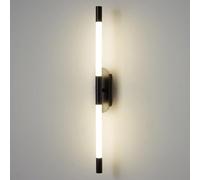 Wall Mount Long Slim Side Lights for Bathroom Black Mid Century Modern Wall Sconce Indoor Industrial Hallway Lighting Minimalist LED Linear Wall Lamp for Bedroom Farmhouse Living Room