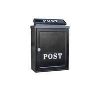 Wall Mount Mailbox for Outside, Curbside Locking Security Mailbox, Easy To Install, Rust Resistant Metal Post Box for Home Or Apartment(White)