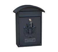Wall Mount Mailbox, Outdoor Mailbox Wall Mounted Retro Vintage Aluminum Post Box Secure Letterbox Mailboxes