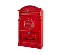 Wall Mount Mailbox, Wall Mount Mailboxes for House/Porch/Front Door, Secure Letterbox Outdoor Retro Post Box Mailbox