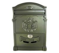 Wall-Mount Mailboxes Drop Post Box Metal Mailbox Vintage With Combination Lock Garden Ornament Coded Letterbox Wall-mounted Lockable Unique (Color : I)