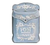 Wall-mount Mailboxes Retro Metal Postbox Lockable Mailbox Outdoor Drop Box Home Mounted Post Decoration