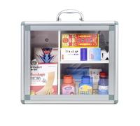 Wall Mount Medicine Cabinet Locking Medicine Cabinet with Key 13.39 * 5.12 * 11.42 inch Locking Medicine Box Portable Handheld Medicine Box
