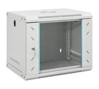Wall Mount Network Server Cabinet, Server Rack Cabinet Enclosure, Ground-mounted Load Capacity, for IT Equipment, A/V Devices(Grey,530 x 400 x 450 mm)