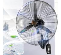 Wall Mount Oscillating Industrial Fan, High Velocity Adjustable Speed for Workshop, Garage, Patio, Residential and Commercial Use