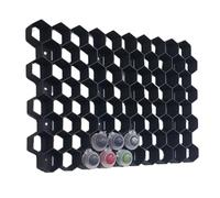 Wall Mount Paint Pot Holder - Compatible with Citadel Paint Pots - Hobby Craft Storage Rack for Miniature, Warhammer Model Painting - Space-Saving Organizer - Made in USA (2)