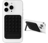 Wall Mount Phone Grip Pad Holder TikTok Gym Mirror Stick Video Mounting Prop Surface Suction Pad Kickstand No Hands Recording Desk Leaning Stand Smart Adhesive Mount Flat Surface Dock