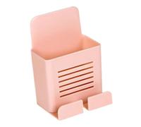 Wall Mount Phone Holder, TV Remote Control Wall Mount - Self Adhesive Mobile Phone Holder Box - Large Capacity Remote Holder Functions No Drilling for PE