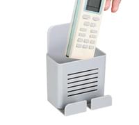 Wall Mount Phone Holder, TV Remote Control Wall Mount - Self Adhesive Mobile Phone Holder Box - Large Capacity Remote Holder Functions No Drilling for PE