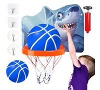 Wall Mount - PP 40x29cm Inside Basketball Kids Light Up Foldable Small Hoop | Over the Door Basketball Bedroom Hoop Adjustable for Offices