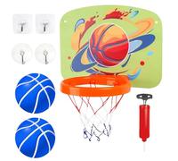 Wall Mount - PP 40x29cm Inside Basketball Kids Light Up Foldable Small Hoop | Over the Door Basketball Bedroom Hoop Adjustable for Offices