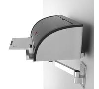 Wall Mount Printer Tray, Extendable Set-top Box, Aluminum Alloy Bracket, 360° Rotation, 270° Flip, Platform, Load Capacity 10kg, for DVD Players and Cable Boxes