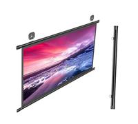 Wall Mount Projection Screen 30 40 50 60 Inch Home Movie Screen Manual Pull Down Projector Screen, 4K 4:3 Screen, Easy To Roll Up(50inch)