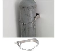 Wall Mount Propane Tank Bracket, 304 SS Gas Cylinder Fixed Rack 40/50L Wall-Mounted 12/23/34 in Adjustable Chain