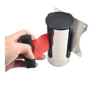 Wall Mount Queue Barrier Belt, 1pc Queue Retractable Tape Barrier Wall Mount Crowd Control 2M 3.0Meter 5M Length Retail Tool Parts(Red 2m)