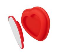 Wall Mount Remote Organizer with Attachment, ABS Heart Shape Adhesive Holder for Desk and Bedside Use Remote Wall Mount Climate Control Hanger Magnet Hook Adhesive Device Holder Bedside Side