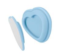 Wall Mount Remote Organizer with Attachment, ABS Heart Shape Adhesive Holder for Desk and Bedside Use Remote Wall Mount Climate Control Hanger Magnet Hook Adhesive Device Holder Bedside Side