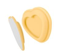 Wall Mount Remote Organizer with Attachment, ABS Heart Shape Adhesive Holder for Desk and Bedside Use Remote Wall Mount Climate Control Hanger Magnet Hook Adhesive Device Holder Bedside Side