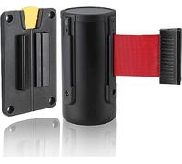 Wall mount retractable barrier belt, Fixed Wall Mount Retractable Belt Barrier for Crowd Control Mounted with ABS Case