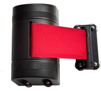 Wall mount retractable barrier belt, Magnetic Wall Mount 2/3/5/10M Mounted Belt Barrier with ABS Case, Automatic Locking Function for Crowd Control(2m/6.56ft)