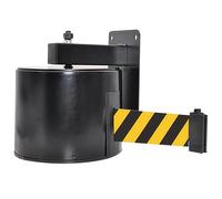 Wall Mount Retractable Belt Barrier for Queue Control, Bright Color Warning for Crowd Management in Stores and Airports