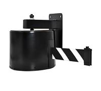 Wall Mount Retractable Belt Barrier, Queue Control System with Bright Warning Design for Crowd Management in Public Spaces