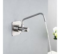 Wall Mount Ro Water Faucet for Kitchen Sink Single Handle Cold Only 360° Rotation,Brushed