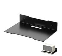 Wall Mount Router Shelf - 25cm Floating Storage Bracket, Universal Media Holder Stand | Compact Display Rack for Camera TV Settop Box Audio Projector Wireless Speaker Goodbye