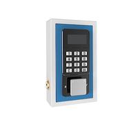 Wall Mount Safe, Key Storage Box App Remote Organizer Password Security Code Lock No Key Home Safe Lockbox(Blu)