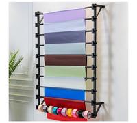 Wall Mount Scarf Display Rack, Towel Tie Organizer, Multi-Purpose Metal Shelving for Home, Retail Store, Flower Shop