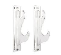 Wall Mount Set - Acrylic Display Stand, Transparent Presentation Holder | Stylish Hanging System for Wands, Umbrellas, Collectibles, Decoration, Living Room, Playroom, Studio, Display Case