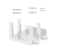 Wall Mount Shelf Modem TV Box for Router holds 45mm thick devices with cable management hooks