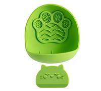 Wall Mount Slow Eating Dog Bowl - 10x13x5cm Silicone Suction Lick Cat Feede