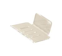 Wall Mount Soap Storage Box Acrylic Construction with Not Fall Barrier & Airflows Base Wall Friendly Install Clear Soap Dish
