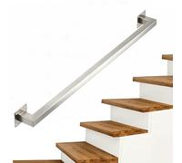 Wall Mount Stair Railing, 1FT-20FT Length Handrail, Indoor Outdoor Staircase Hand Rail for Concrete or Wooden Walls with Installation Kit(11ft/330cm)