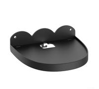 Wall Mount Stand for Echo Dot Max - Space-Saving ABS Bracket with Integrated Cable Management, Black or White(Black)