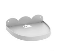 Wall Mount Stand for Echo Dot Max with Integrated Cable Management for Neat Wire Organization and Space Saving Setup (White)