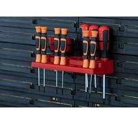 WALL MOUNT STORAGE BOARD ORGANIER BOXES GARAGE DIY BIN PANEL RACK BUILD YOUR OWN BINS HOOKS VARIOUS SIZES (Set of 2 shelves KBS20)