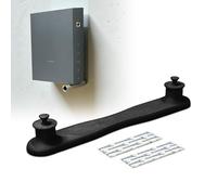 Wall Mount Suitable for Vodafone Station in Black - Self-Adhesive Custom-Fit Router Holder Including 2 x Tesa Powerstrip - Sturdy Router Holder without Drilling - Made in Germany (Black)