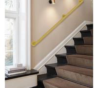 Wall Mount Support Stair Railings, Stair Handrails Wall Mounted Gold Square 1-20ft(13ft/390cm)